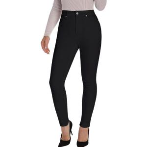 Utyful Skinny Jeans for Women Trendy High Waisted Classic Slim Fit Stretchy Denim Pants Jeggings Country Concert Outfit (Black, L)