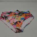 Tempt Me Women High Waisted Bikini Bottom Retro Ruched Swim Bottom Shirred Tankinis Brief (XX-Large, Colorful Floral)