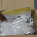 Lomoky 6-Lights Brushed Nickel Kitchen Light Fixtures Ceiling Mount, Modern Semi Flush Mount Ceiling Light, Sputnik Close to Ceiling Light for Bedroom Dining Room Hallway (Silver)