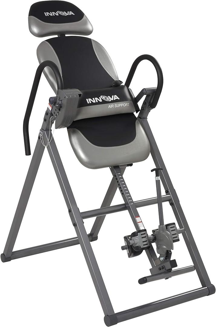 Innova ITX9900 Inversion Table with Air Lumbar Support, Black/Gray