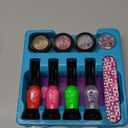 Nail Art Studio for Girls - Birthday Gift - Nail Polish Kit for Kids Ages 7-12 Years Old - Girl Gifts Ideas - Gift Set - Girly Stuff - Polish, Pens, Glitter, Stickers, Gems, Filer - 8 9 10 11 12 Year