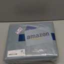 Bedsure 100% Washed Cotton Duvet Cover King Size - Dusty Blue Minimalist Cotton Duvet Cover Linen Like for All Seasons - GentleSoft Plain Simple Bedding (Dusty Blue, King, 104"x90")