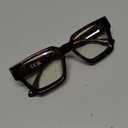 livho Oversized Eyewear Frame for Woman and Men - Rectangle Fashion Glasses for Computer, Chic Preppy Frame (*Coco Tortoise)