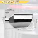4 inch Inlet Exhaust Tip, 10" Outlet 18" Overall Length