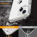 LUHOURI for iPhone 15 Plus Case with Screen Protector - Crystal Acrylic Clear - Fashionable Pattern Design -Wireless Charging -Slim Fit Protective Phone Cover for Women Girls,Elegant Small Flowers