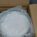 Bosmarlin Stoneware Large Pasta Bowls, 40 Oz, Set of 4, Big Salad Bowls, Microwave and Dishwasher Safe (Light Turquoise Green, 9.3 in)