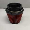 Kyostar 6 Inch (152mm) Neck High Flow Inlet Cold Air Intake Cone Replacement Dry Air Filter Red