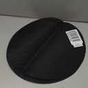 Faux Leather Round Placemats and Coasters, Disko Table Mats and Drink Spills Coasters, Easy to Clean, Double Stitched for Kitchen Dining Table, Diameter 13''and 3.9