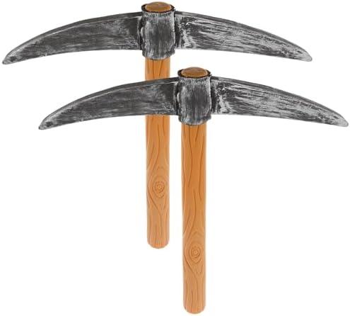 2pcs Props Foam Cosplay Safe Shovel Prop Fake Shovel Tool Dwarf Gnome Cosplay Halloween Costume Accessories, 49.00X41.00X4.50CM Multi