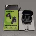 Skullcandy Smokin Buds Wireless Earbuds, Bluetooth Headphones, Noise Isolating Fit, Up to 20 Hours Battery, IPX4 Sweat and Water Resistant, Microphone for iPhone Android - True Black