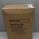 TAIMIT Purple Queen Size Comforter Set - 7 Pieces, Bed in a Bag Bedding Sets with All Season Soft Quilted Warm Fluffy Reversible Comforter,Flat Sheet,Fitted Sheet,2 Pillow Shams,2 Pillowcases