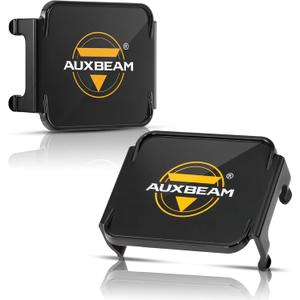 Auxbeam FA Series Black Protective Light Covers, 3 Inch Off-Road LED Pod Light Lens Cap, Dust Impact Shield & Street Compliant, Polycarbonate Plastic, Snap-on Design, 2 Packs