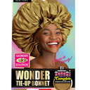 Silk Bonnet Satin Bonnet for Sleeping Large Bonnets with Tie Band Hair Wrap with Adjustable Straps Hair Cap for Women Curly Gold