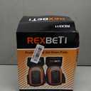 REXBETI Knee Pads for Work, Construction Knee Pads for Men, Heavy Duty Comfortable Anti-slip Foam Gel Knee Pads for Gardening Flooring and Cleaning, Strong Stretchable Straps, Orange, Original (Black)