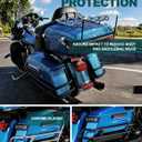 MoKitDora 2014-2025 Touring Saddlebag Bracket Guard Bar Rails for Harley Street Glide FLHX Electra Glide FLHT Road Glide FLTRX Road King FLHRX Ultra Classic Special CVO Limited, Black