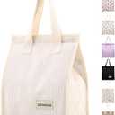 TELLUMO Corduroy Lunch Bag for Women Men Cute Lunch Bag Insulated Lunch Box with Large Capacity (7.5L) Reusable Lunchbag for Work, Picnic, Beach or Travel (S- Corduroy Beige)