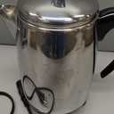 Farberware Electric Coffee Percolator, Stainless Steel Basket, Automatic Keep Warm, No-Drip Spout, 8 Cup