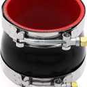 Straight Reducer Coupler Silicone Hose ID 4-inch to 4-1/2inch 4-Ply with Stainless Steel T-Bolt Clamp for Automotive Turbo/Intercooler/Intake Piping