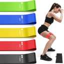 Resistance Bands for Working Out, Exercise Bands Resistance Bands Set with 5 Resistance Levels, Multi-Colored Workout Bands for Indoor & Outdoor Fitness, Leg Strength Training, Yoga