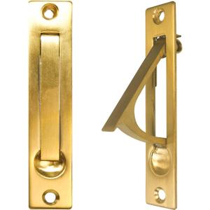 Pocket Door Edge Pull - Hidden Edge Handles Hardware for Easy Access, Stylish Pocket Door Pull, Ideal Pocket Door Hardware Solution. (Gold, 1 Pack)