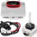 Yunnergo Xenon Headlight Ballast Control Unit Module w/ Bulb Igniter 5DV 009 000-00 Compatible with Escalade 2007-2014