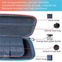 YJHAOHUO Multifunctional Accessory Case for Nintendo Switch 2 (2025 Model) - Portable Hand-Strap Bag with 1 Screen Protector & 10 Game Card Slots, Ideal for Travel and Storage, Black