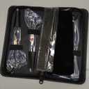 Professional Dog Grooming Scissors Kit Black 6 in 1, Dog Shears for Grooming 6CR Premium Stainless Steel Grooming Scissors Kit for Dogs Cat Pet