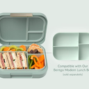 Bentgo Modern Tray with Matte Lid - Reusable, BPA-Free, Meal Prep Containers for Adults with Removable Divider - 3 or 4 Compartments for Healthy Portioned Meals At Home & On the Go (Mint Green)
