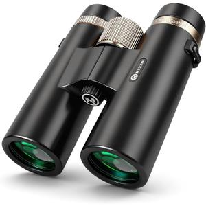 12x42 UHD Binoculars for Adults High Powered Waterproof Large View with Clear Vision & Compact Binocular Essentials for Hunting Camping Cruise Travel Bird Watching Sports