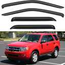 Window Visors Rain Guards Shield for 2001-2012 Ford Escape, Out-Channel Window Vent Wind Deflectors Visors Shades for 2005-2012 Ford Escape Hybrid, 2008-2012 Mazda Tribute, 2005-2011 Mercury Mainer