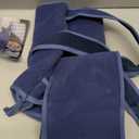 Velpeau Arm Sling for Sleep, Shoulder Immobilizer for Women & Men - Very Soft Sling for Rotator Cuff Tear, Fractured, Dislocation, Broken, Postoperative, Fits Left & Right (Blue, L: Bust 39.5-51.3)