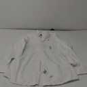 IZOD Men's Dress Shirt Regular Fit Long Sleeve Wrinkle Free Stretch Button Down Collar (14"-14.5" Neck 32"-33" Sleeve, White)