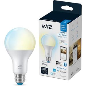 WiZ 100W Eq. (14.5W) A21 Tunable White LED Smart Bulb - Pack of 1 - E26- Indoor - Connects to Your Existing Wi-Fi - Control with Voice or App + Activate with Motion - Matter Compatible