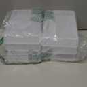 6 Pcs Clear Plastic Storage Box with Flap Lid, 9 x 6.7 x 2 Inch Art Supply Rectangular Containers Case, Multipurpose Craft Organizers for Notebooks, Beads, Pencils, Ornaments Accessories