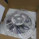 Ceiling Fans with Lights, 20'' Black Low Profile Ceiling Fan with Light, 3000K-6500K Dimmable LED Fan Light, APP Remote Control 6 Wind Speeds Fandelier Flush Mount Modern Ceiling Fans for Bedroom