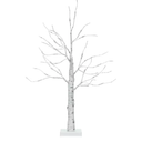 2 ft. Pre-Lit White Twig Birch Tree Battery Powered for Christmas Holiday