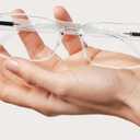 Gaoye 2-Pack of Reading Glasses - Blue-Light Filter, UV Protection - Readers with Rectangle Frames (1.5 x, Clear + Leoparde)