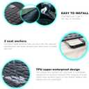 Meginc Dog Seat Covers for Back Seat, Dog Car Seat for Tesla Model 3, 100% Waterproof Pet Seat Cover Protects from Scratches, Scuffs, Hammock for Tesla with Mesh Window & Headrest Protection
