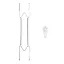 Bilillo Plate Hangers for The Wall, Suitable for 12-16 inch Decorative Plate, Stainless Steel Invisible Heavy Duty Wire Plate Holder with Wall Hooks, Plate Hangers for Displaying Plates, Silver