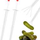 2Pcs Pickle Grabber Tool, Stainless Steel Pickle Picker Grabber, Pickle Pincher Tool for Kitchen Food Olive Pepper