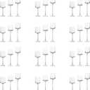 12 Sets (36 Pcs) Elegant Tea Light Glass Candle Holders Wedding Table Centrepiece Suitable for Candles Under 6cm (2.36") in Diameter (12SETS Clear)