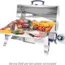 Magma Cabo Grill - Marine-Grade Stainless Steel Barbecue Grill for Boats - Portable Propane Gas with 9x18 Grilling Surface - Heat-Resistant Handle, Fold-Away Legs - Ideal Boat Accessory