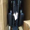 Medline Comfortable Folding Wheelchair with Swing-Back Desk-Length Arms and Swing-Away Footrests, 20W x 16D Seat
