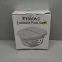 AISZG Collapsible Foot Spa Bath Massager with 6 Massage Rollers,Pedicure Foot Spa with Fast Heat and Massage,Foot Soaking Tub,Birthday Gifts for Women/Men/Mom/Her/Him, White