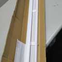 LOTUS & WINDOWARE Cordless Mini Blind, 1" Vinyl Slats, 35" Wide x 60" Long - White, Window Blinds for Home and Office, Interior Door Blinds - Light Filtering