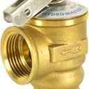HYDRO MASTER Safety Relief Valve With 3/4 Inch Thread 30 PSI ASME Hot Water (30 PSI)