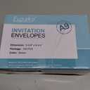 Eupako A9 Envelopes Sefl Seal 100 Pack, Brown Invitation Envelopes for Photos, Invitations, Announcements, Wedding, Baby Shower, 5-3/4 x 8-3/4 Inches