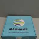 MAONAME 13" White Charger Plates Set of 6, Round Plate Chargers with Gold Rim, Plastic Decorative Charger Plates for Wedding, Tabletop Decor