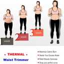 HOPLYNN Neoprene Sweat Waist Trainer Corset Trimmer Shaper Belt for Women (Black, M)