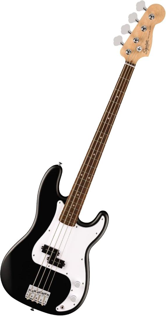 Fender Squier Debut Series Precision Bass Guitar, Beginner Guitar, Includes Free Lessons, Black with Matte Finish
